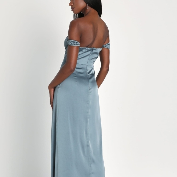 Lulu's  Blue Dress - Picture 4 of 7